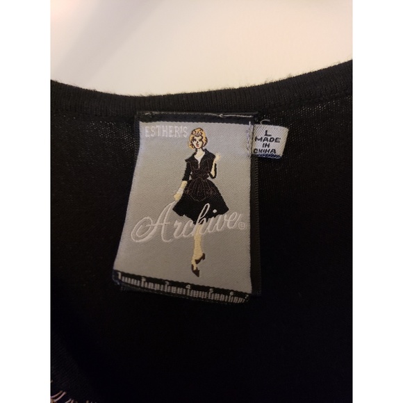 Esther's Archive Lace Front Knit Sweater Dress - Picture 3 of 3